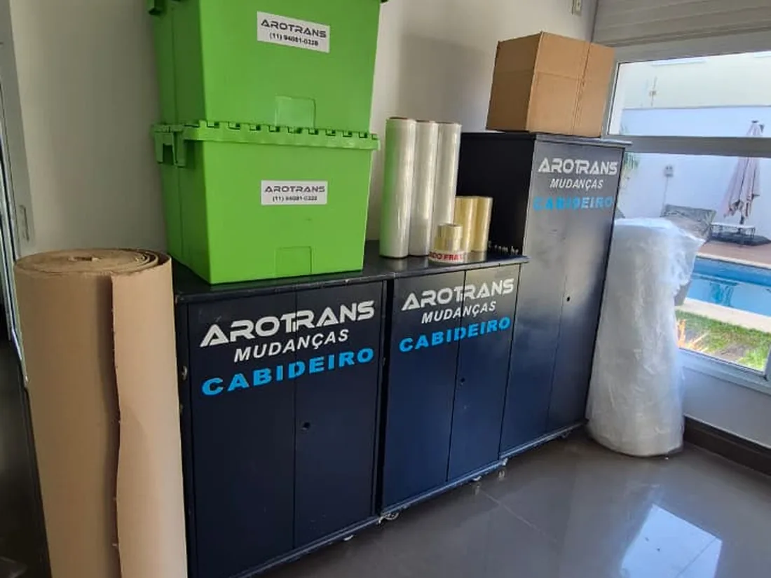 Estrutura e materiais utilizados na mudança