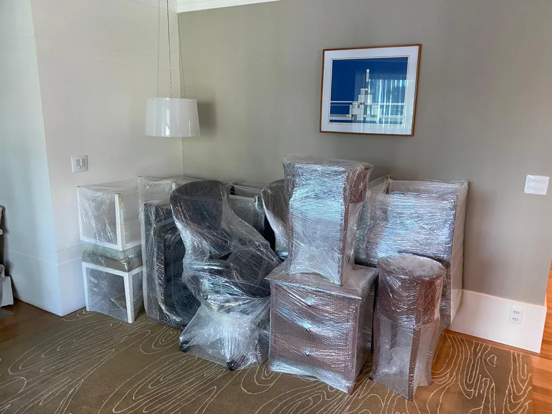 Mobiliário residencial protegido e preparado